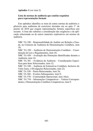 Normas Auditorias Perícia Contábil.