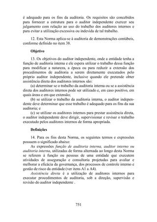 Normas Auditorias Perícia Contábil.