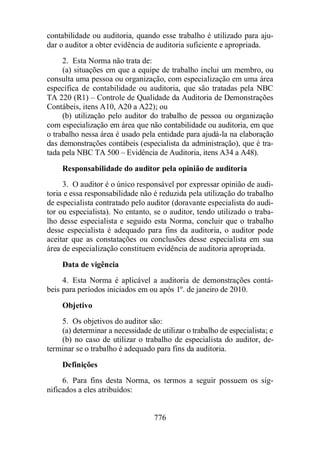 Normas Auditorias Perícia Contábil.