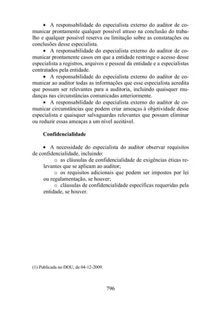 Normas Auditorias Perícia Contábil.