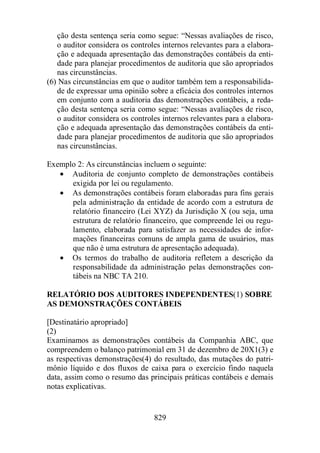 Normas Auditorias Perícia Contábil.