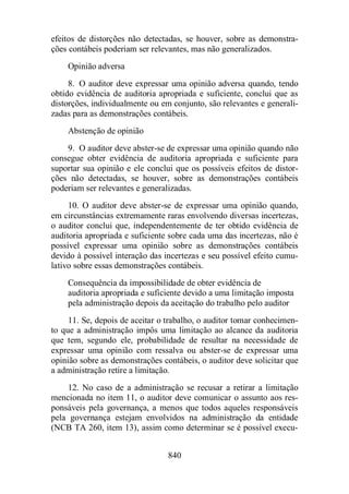 Normas Auditorias Perícia Contábil.