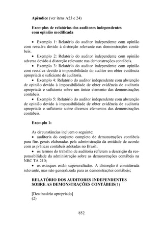 Normas Auditorias Perícia Contábil.