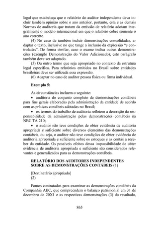 Normas Auditorias Perícia Contábil.