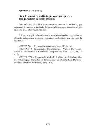 Normas Auditorias Perícia Contábil.