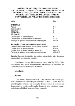Normas Auditorias Perícia Contábil.