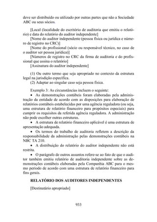 Normas Auditorias Perícia Contábil.