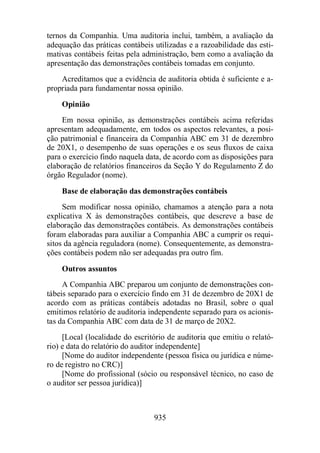 Normas Auditorias Perícia Contábil.