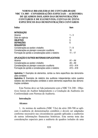 Normas Auditorias Perícia Contábil.
