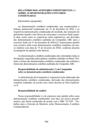 Normas Auditorias Perícia Contábil.