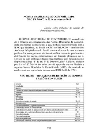 Normas Auditorias Perícia Contábil.