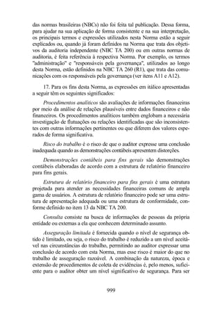 Normas Auditorias Perícia Contábil.