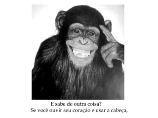E sabe de outra coisa?
Se você ouvir seu coração e usar a cabeça,
 