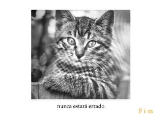 nunca estará errado.
F i m
 