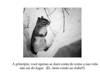 A princípio, você apenas se dará conta de como a sua vida
não sai do lugar. (Ei...bem-vindo ao clube!!)
 