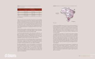 PAA |10 anos de aquisição de alimentos
47
TABELA 5: PARTICIPAçãO dOS PROduTOS AGROeCOLóGICOS, dOS
AnOS de 2009 A 2012
AnO
AquISIçõeS (R$)
TOTAL AGROeCOLOGIA %
2009 363.964.228,12 4.273.510,74 1,17
2010 379.735.466,39 6.628.718,83 1,75
2011 451.036.204,40 8.984.771,84 1,99
2012 586.567.130,50 12.595.107,30 2,15
TOTAL 1.781.303.029,40 32.482.108,71 1,82
Fonte: CONAB/SUPAF
é digno de nota que foram as operações com sementes as que apresentaram
o maior incremento percentual entre todos os tipos de produtos adquiridos
pelo PAA nas modalidades operadas pela Conab. tal fato oferece indícios de
que: i) as sementes crioulas têm enorme relevância para a agricultura familiar;
ii) os agricultores, tendo à sua disposição alternativas, optam por prescindir
das sementes comerciais; e iii) existe espaço para o estabelecimento de uma
política pública específica para a valorização das sementes crioulas, tradicio-
nais e locais.
Ainda discutindo os produtos apoiados pelo Programa, há que se fazer men-
ção aos produtos orgânicos e de base agroecológica, os quais vêm exibindo
uma participação crescente no total das aquisições do PAA.
o conjunto dos dados apresentados revela a importância do PAA para o res-
gate e a promoção ao uso tanto da agrobiodiversidade quanto da sociobio-
diversidade brasileiras, expressão da complexidade dos nossos biomas e da
incorporação de espécies trazidas pelos colonizadores, escravos, mercadores
e imigrantes, oriundos de todos os continentes desde o século xVI.
Esses números exprimem a enorme diversidade regional e local que temos em
nossos biomas e culinária e, ao mesmo tempo, provocam as políticas públicas
a aprofundarem o diálogo com os processos e as organizações sociais que reú-
nem saberes e sabores dos distintos povos que compõem a brasilidade.
No mapa que segue, figura 1, a área colorida representa os municípios onde
já foi operacionalizado pelo menos um projeto PAA, por uma cooperativa
ou associação, no período de 2003 a 2012. Do total de 5.564 municípios
brasileiros, a Conab já operou o PAA em 2.760 municípios, ou seja, mais de
45% da área de abrangência do país, executando recursos da ordem de R$
2.784.072.034,00 predominantemente com agricultores de municípios com
menos de 50 mil habitantes.
FIGURA 1: munICÍPIOS COm PAA de 2003 A 2012 eXeCuçãO COnAB
Fonte: Conab
o censo de 2000 (IBGE) informou que 4.074 dos municípios brasileiros ti-
nham população de até 20 mil habitantes, totalizando cerca de 34 milhões
de pessoas que têm sua inserção na economia fortemente vinculada às ati-
vidades agrícolas. os municípios com população entre 20 mil e 50 mil habi-
tantes totalizavam 963, e mesmo nestes é bastante pronunciado o vínculo
econômico da população (em torno de 28,5 milhões de habitantes) com as
atividades agrícolas.
A conjugação dessas informações com os dados do PAA exibidos nas páginas
anteriores permite deduzir a enorme relevância do PAA para a valorização
dos circuitos curtos de comercialização e abastecimento e seu estímulo, pro-
movendo a relação direta entre produtores e consumidores, maior circula-
ção local da riqueza, geração de empregos e, por conseguinte, arrecadação
municipal. Nas modalidades operadas pela Conab, esses impactos são ainda
enriquecidos pelo fortalecimento das organizações econômicas dos fornece-
dores, o que, ao fim, acaba por fortalecê-los como atores políticos em exercí-
cio da cidadania.
Esse aquecimento da economia local demanda maiores investimentos por
parte da municipalidade (estradas, transportes e armazenamento), o que
acaba por contribuir para a interiorização do desenvolvimento e maior au-
tonomia dos municípios, diminuindo a dependência em relação aos circuitos
longos de comercialização e abastecimento e à logística regional necessária
para sua manutenção.
 