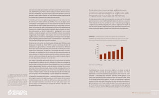 PAA |10 anos de Aquisição de Alimentos
193
pras totais executadas pelos estados, municípios e pela Conab no ano de 2012,
com detalhamento por produto, valor da compra, município, fonte de recurso,
executor e modalidade.7
A consulta a técnicos da Conab e do MDS e o acesso ao
PAAData,8
do MDS, e aos relatórios da Conab tiveram também papel essencial
na compreensão e tratamento dos dados para este estudo.
A identificação do recorte orgânico/agroecológico partiu da análise de mais
de 220 mil observações contidas nas planilhas, nas quais, em alguns casos,
a classificação como orgânico era um campo à parte da rotulação do produto
(muitas vezes em meio a outras especificações); por outras vezes, principal-
mente nas compras de execução estadual e municipal, era apresentada em
conjunto com a própria identificação do produto. Buscas simples por carac-
teres relacionados aos termos “orgânico(a)” e “ecológico(a)” com o devido
cuidado e atenção às variações permitiram identificar o foco de nossa análise.
A organização desses registros teve de passar pelo recorrente tratamento de
registros públicos envolvendo a identificação e eliminação de erros de digita-
ção e ortográficos, além da padronização de detalhamentos e regionalismos
que envolviam a designação de diversos produtos.
Ainda que se tenha valido das classificações utilizadas pelo PAAData e pela
Declaração de Aptidão ao Pronaf (DAP) no apoio à construção da lista de
produtos e seu agrupamento, o resultado obtido neste estudo se diferencia
dessas duas bases, tendo sido feito um dicionário de conversão para compa-
rações futuras. Além disso, percebeu-se a necessidade de analisar os produ-
tos também por matéria-prima, já que muitos são derivados/processados de
outros produtos in natura. Essa análise permitiu eliminar potenciais subesti-
mativas na efetiva participação de alguns produtos orgânicos/agroecológicos
na cesta de produtos comprados no ano de 2012.
Para analisar o percentual de acréscimo de preço que foi praticado nas compras
de agroecológicos e orgânicos em 2012, comparou-se o preço das variedades de
produtos que, num mesmo município, foram ofertadas com e sem a certificação
orgânica/agroecológica. Para isso, o preço de referência utilizado foi o do muni-
cípio-sede da cooperativa/associação, já que a emissão de qualquer documento
fiscal é feita por lá, ainda que seja muito comum haver associados de outros mu-
nicípios e mesmo de outros estados. O valor total da produção foi dividido pelo
peso para gerar o valor unitário (R$/kg), o qual foi utilizado nas comparações.
Em relação à comparação dos preços, é importante destacar que o produto,
tanto orgânico quanto não orgânico, pode ser vendido abaixo do teto máximo
estabelecido pelo valor de referência da Conab, caso seja essa a oferta feita
pela associação/cooperativa ou produtor. Por essa razão, optou-se por com-
parar os preços no contexto em que o produto foi ofertado, e não com o valor
de referência da Conab.
Evolução dos montantes aplicados em
produtos agroecológicos e orgânicos pelo
Programa de Aquisição de Alimentos
Os dados apresentados neste item correspondem às compras do PAA efetuadas
pela Conab entre os anos de 2007 a 2012. O objetivo foi observar o comporta-
mento temporal dos recursos aplicados na compra de produtos agroecológicos
e orgânicos (aqui referidos em geral como produtos orgânicos) em relação ao
total de compras do PAA e analisar a distribuição regional dos montantes, mos-
trando as principais regiões e estados onde esses recursos foram aplicados.
Gráfico 1 − Montantes totais aplicados pela Conab na
compra de produtos do PAA no período de 2007 a 2012, com
destaque para os produtos agroecológicos e orgânicos
2007
700
Agroecológicos e orgânicos
MilhõesdeR$
600
500
400
300
200
100
0
2008 2009 2010 2011 2012
Fonte: Dados Conab/DIPAI, 2012
A participação das compras de produtos orgânicos em relação ao total de
compras do PAA no período de estudo foi pequena, oscilando entre 1% e
3%. Porém, os montantes investidos nesses produtos vêm crescendo, acom-
panhando o crescimento dos montantes aplicados no PAA (gráfico 1). Em
2007, foram aplicados R$ 228,3 milhões no total de compras do PAA, sendo
R$ 6,6 milhões em produtos orgânicos, os quais corresponderam a aproxima-
damente a 3% do valor total. O percentual do valor aplicado em produtos or-
gânicos manteve-se em 3% em 2008, caiu para 1% em 2009 e aproximou-se
de 2% em 2010, mantendo-se próximo a esse patamar nos anos seguintes.
Em 2011, as compras totais do PAA pela Conab atingiram cerca de R$ 451,0
7	 Referem-se aos dados de 2012 atualizados
até março de 2013, ainda sujeitos a possíveis
atualizações/alterações posteriores por parte dos
seus executores.
8	O PAA DATA foi criado em atendimento à
Resolução nº 42 do Grupo Gestor do PAA, de 12
de janeiro de 2011, a qual estipulou a elaboração
de um Sistema Integrado de Informações (SII), com
o objetivo de dar suporte ao monitoramento, à
gestão e ao planejamento do Programa. Disponível
em: <http://aplicacoes.mds.gov.br/sagi/paa/visi_paa_
geral/pg_principal.php?url=abertura>.
 