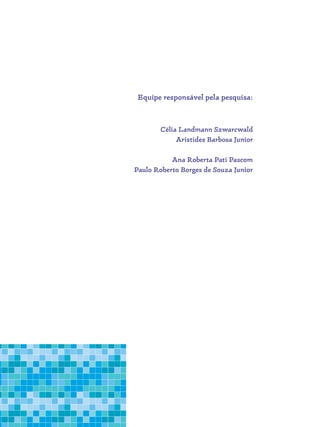 Equipe responsável pela pesquisa:
Célia Landmann Szwarcwald
Aristides Barbosa Junior
Ana Roberta Pati Pascom
Paulo Roberto Borges de Souza Junior
 