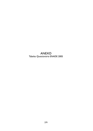 ANEXO
Tabelas Questionário ENADE 2005




              279
 