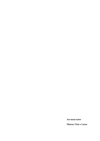 Aos meus netos
Mateus, Vitor e Lucas
 