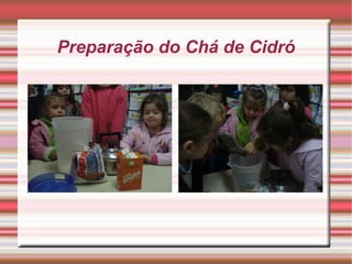 Preparação do Chá de Cidró
 