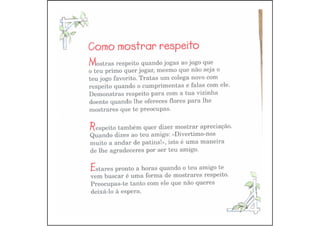 Livro "Respeitar..."