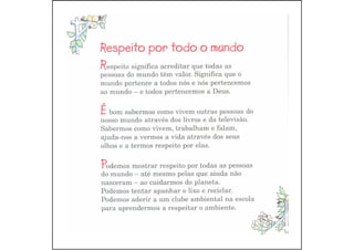 Livro: Respeitar 
