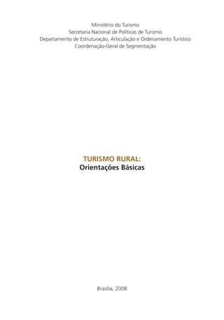 Cartilha de Turismo Rural