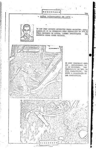'.-":",   l'I" ..~'~.~••.,.,..It. ~-   .i"   •.




                 rR E·S E R V A O~
                                                                                                                  588
                AÇOES TERRORISTAS EM,1970


                       ·f




            39 SGr PMSP ANTONIO APARECIOO                                            rosso    NX;UEIRA      - ASSll.s
            SINAro,Dt 20 DE FEVERElRO,PEID                                            'l'ERIDRISfADA ~R.J.NI
            TÓNIO RAIMUNOODE LUCENA,                            QUANJ:X) rw.::srIGAVA                             m~
            DENÜNCIA   SOBRE CAAAJ         ROUBlCO.




                                                                                    SD PHSP C.JRIBAlDI QUEI-
                                                                                   roz - ASSl..SSINAro, EH
                                                                                    10 DE NOVE:t-1fmO,              POR
                                                                                   'IERHORI~;Tl.S DA VPR, E!'i
                                                                                   virA Pl{UDU:I'E/SP, DU-
                                                                                   Rl..1,1J.'E l HT::!I.LIZ1ÇJO DE
                                                                                   l;1<IA P lNFLET i(:;.E•. "1.




· ...•.
      "'.
 