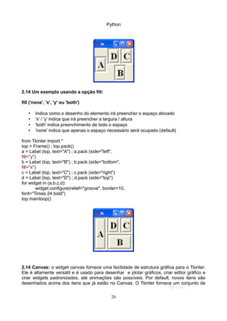 Python Interface Gráfica Tkinter | PDF
