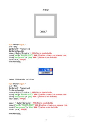Python Interface Gráfica Tkinter | PDF