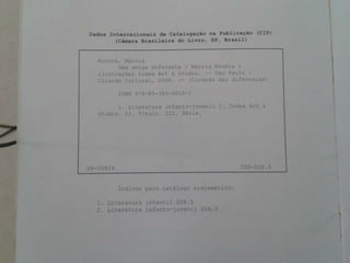 Livro – uma amiga diferente