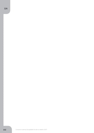 U4
212 Conceitos e práticas da qualidade de vida no trabalho (QVT)
 