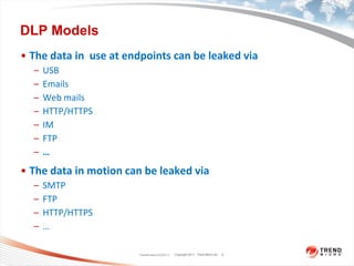 Overview of Data Loss Prevention (DLP) Technology | PDF