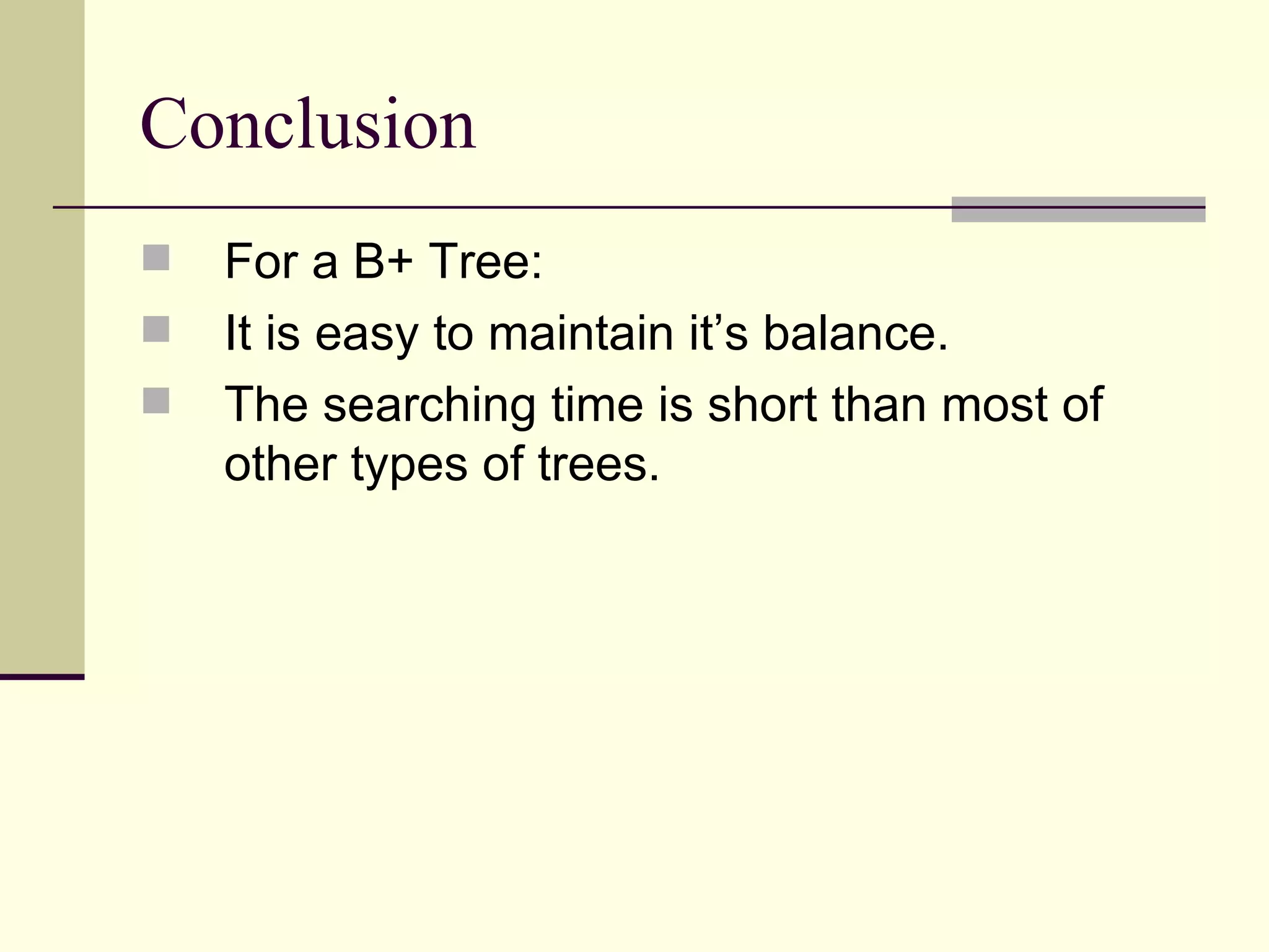 b+ tree | PPT