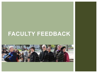 FACULTY FEEDBACK
 