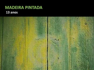 13 anos
MADEIRA PINTADA