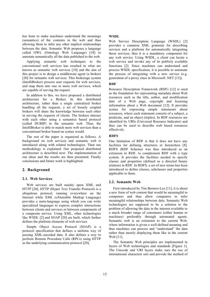 Research paper on semantic web services