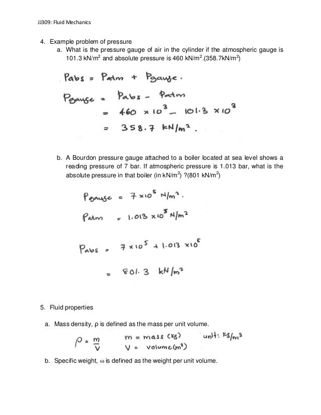 gauge pressure example