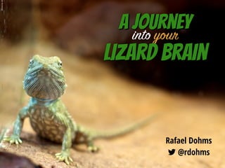 A journey
Rafael Dohms  
! @rdohms
into your
Lizard Brain
pictureby:d
 