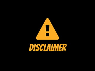 Disclaimer
"
 