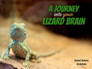 A journey
Rafael Dohms  
@rdohms
into your
Lizard Brain
pictureby:d
 