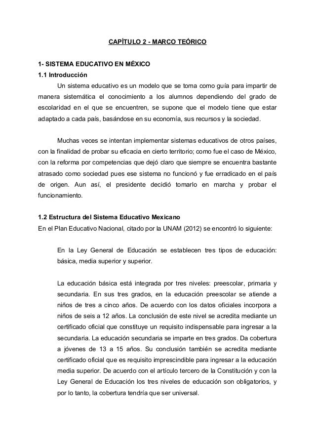Ejemplo Marco Teórico Ejemplo Marco Teórico