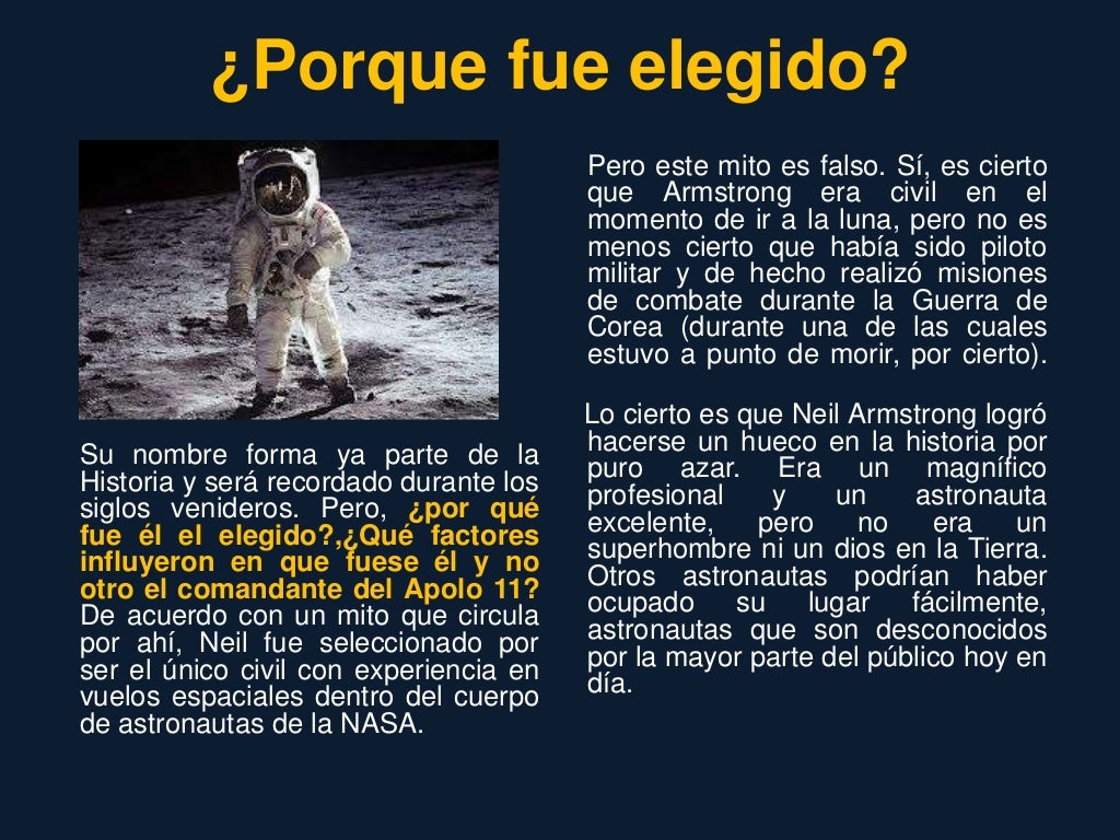 El primer hombre en pisar la luna