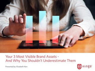 Your 3 Most Visible Brand Assets -
And Why You Shouldn’t Underestimate Them
Presented by: Elizabeth Harr
 