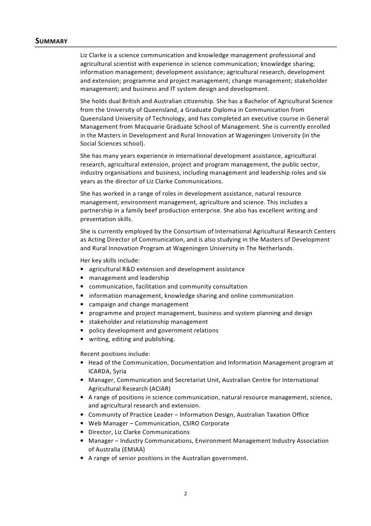 agriculture scientist resume