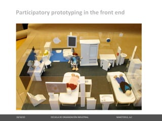 Participatory prototyping in the front end




18/10/10                                                   ESCUELA DE ORGANIZACIÓN INDUSTRIAL                                                       MAKETOOLS, LLC
 