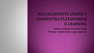 Alumno: Méndez Cárcamo Lizzet
Profesor: Rubén Darío López Martínez
 