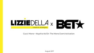 X
August 2017
Gucci Mane + Keyshia Ka’Oir: The Mane Event Activation
 