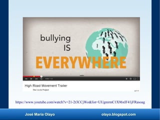 José María Olayo olayo.blogspot.com
https://www.youtube.com/watch?v=21-2t3CCjWo&list=UUgmrmC1X96xIF41jFRasoag
 